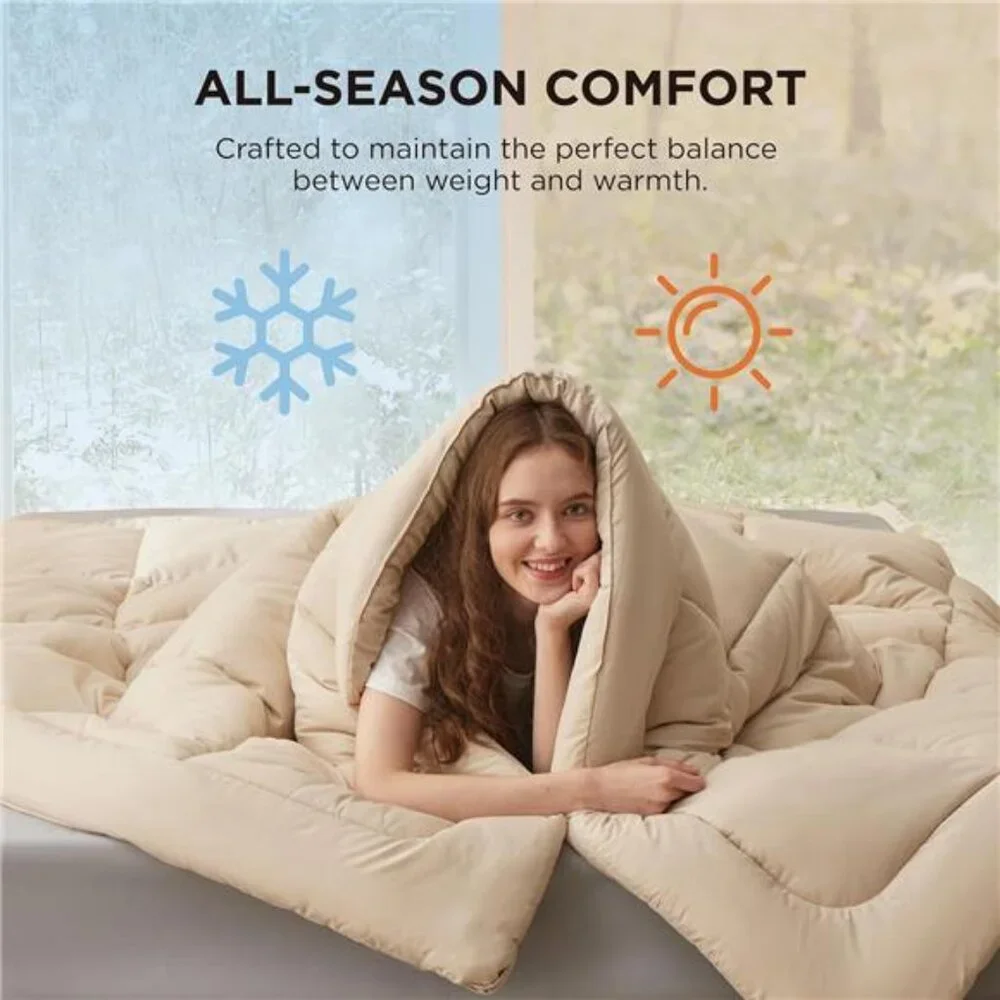 Comforter Duvet Insert - Quilted Comforters King Size, All Season Duvet